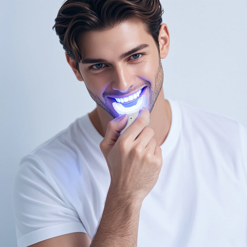 Teeth whitening on the go.